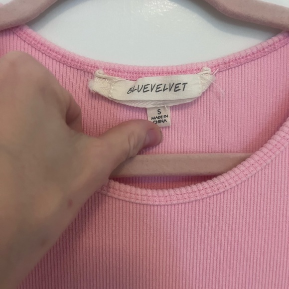 Blue velvet light pink spring jumpsuit size small never worn - Picture 5 of 7